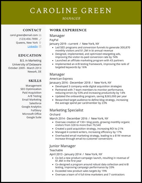 manager resume examples|Manager Resume Examples For 2024 (20+ Skills.
